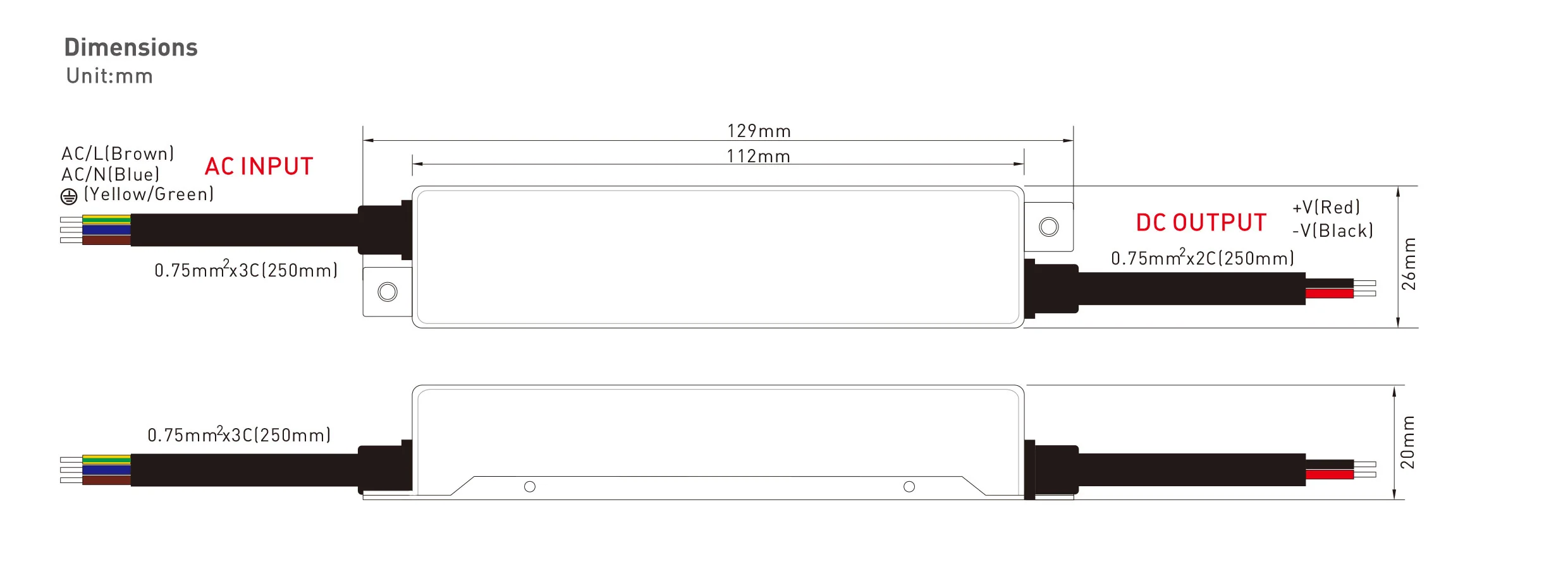 100W 24V Constant Voltage Super Slim Waterproof IP67 LED Strip Driver L130 x W37 x H20mm - Image 5