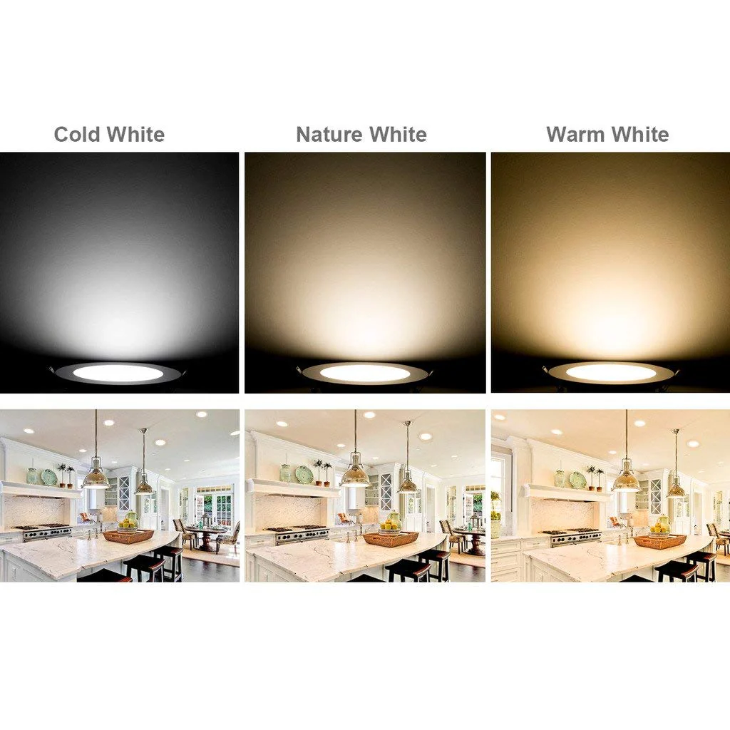 12W IP54 LED Round Downlight Colour Switchable 3K/4K/6K, Recessed Ceiling Panel, 150mm Cutout, 1200 Lumen - Image 3