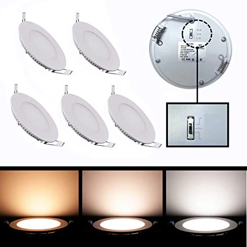 12W IP54 LED Round Downlight Colour Switchable 3K/4K/6K, Recessed Ceiling Panel, 150mm Cutout, 1200 Lumen - Image 9