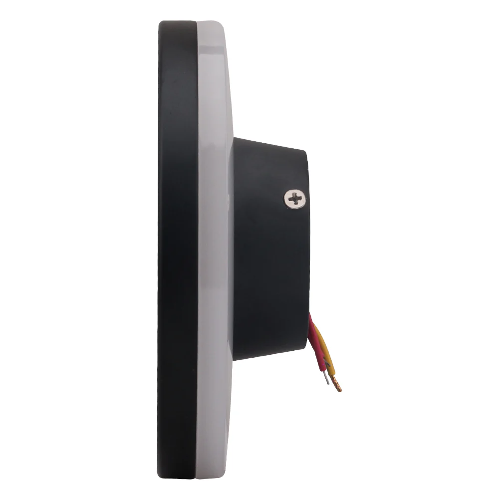 12W Black Round Backlit LED Interior / Exterior Outdoor Wall Light, IP65, 1.5M Pre-wired cable - Image 9
