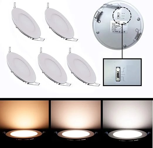 18W IP54 LED Round Downlight Colour Switchable 3K/4K/6K, Recessed Ceiling Panel, 200mm Cutout, 1800 Lumen - Image 9