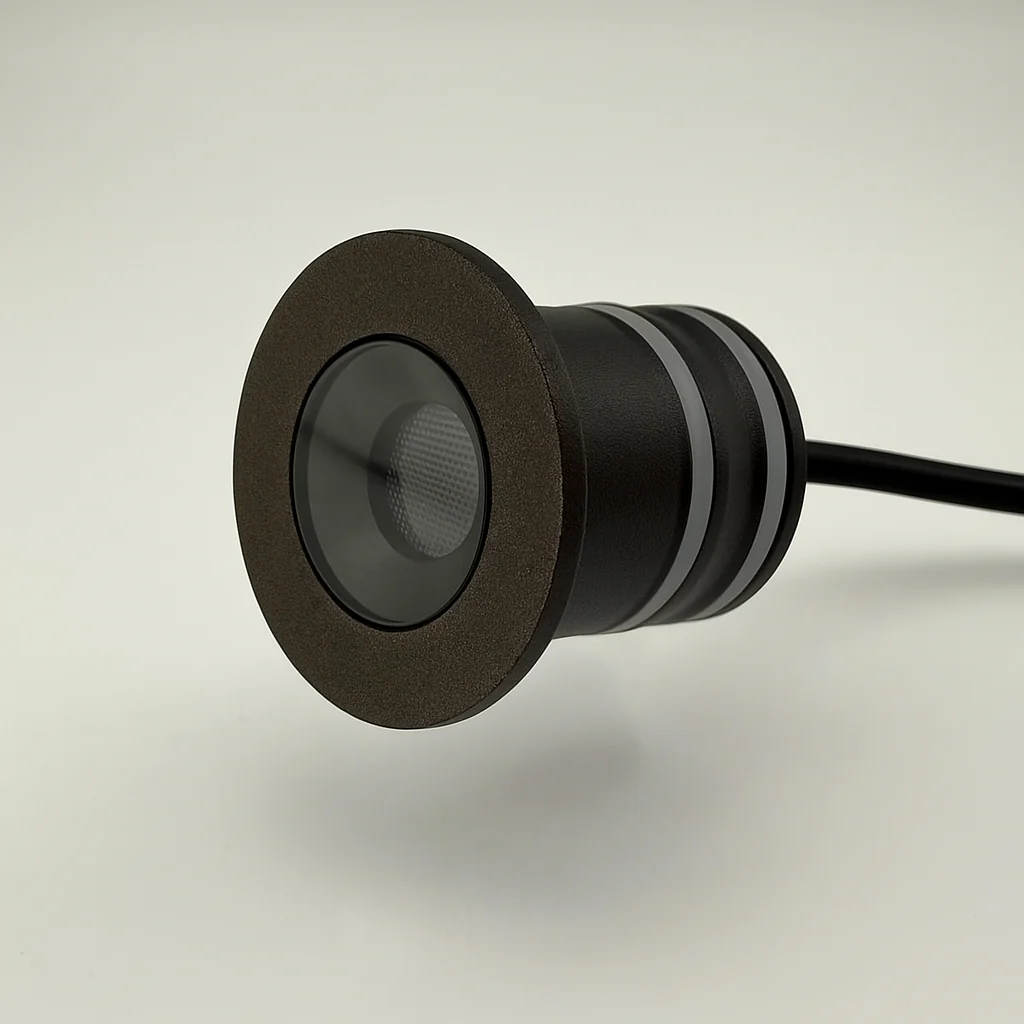2.5W Lola LED White / Black / Antique Brass / Bronze / Copper / Gold  Bezel Waterproof IP67 In Ground Marker Light - Image 2