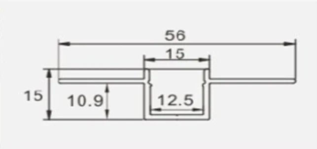 2 Meters Trimless 12mm Wide Plaster-In Aluminum LED Profile Channel with Frosted Diffuser & Accessories for LED Strip Lighting - Image 5