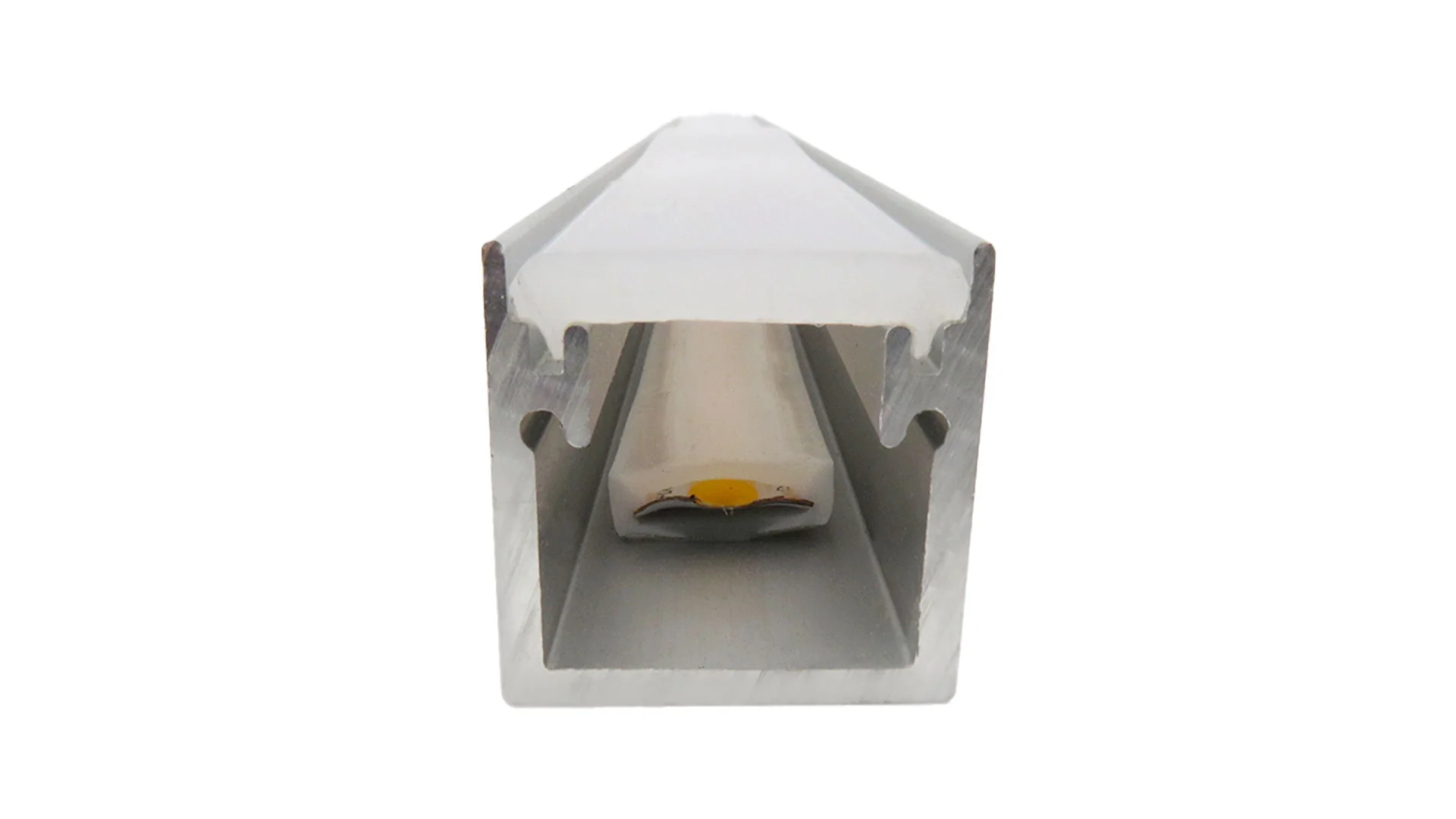 2 Metres IP65 Walk Over Recessed Profile W20 x D20 Include End Caps & Frosted Diffuser - Image 3