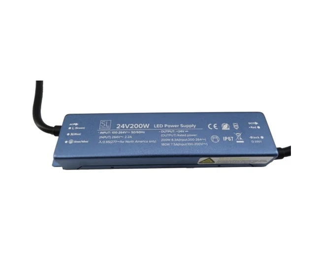 200W 24V Constant Voltage Super Slim Waterproof IP67 LED Strip Driver L152 x W37 x H20mm - Image 3