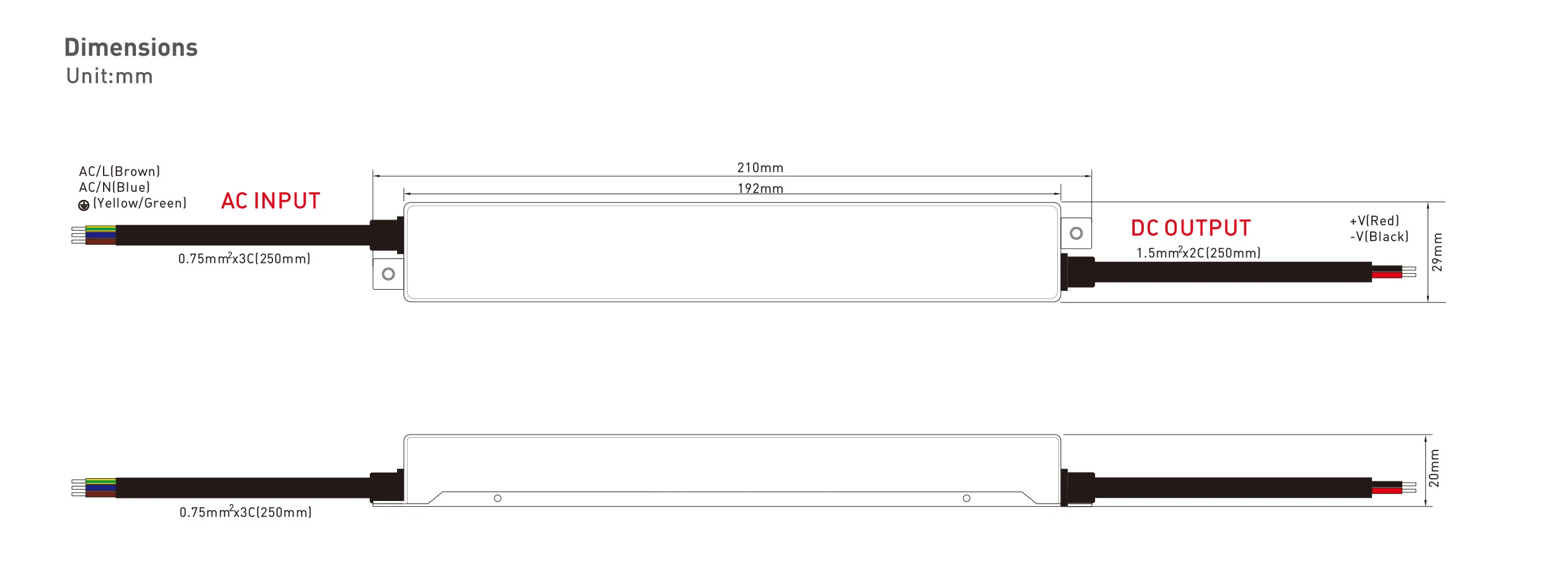 200W 24V Constant Voltage Super Slim Waterproof IP67 LED Strip Driver L152 x W37 x H20mm - Image 4
