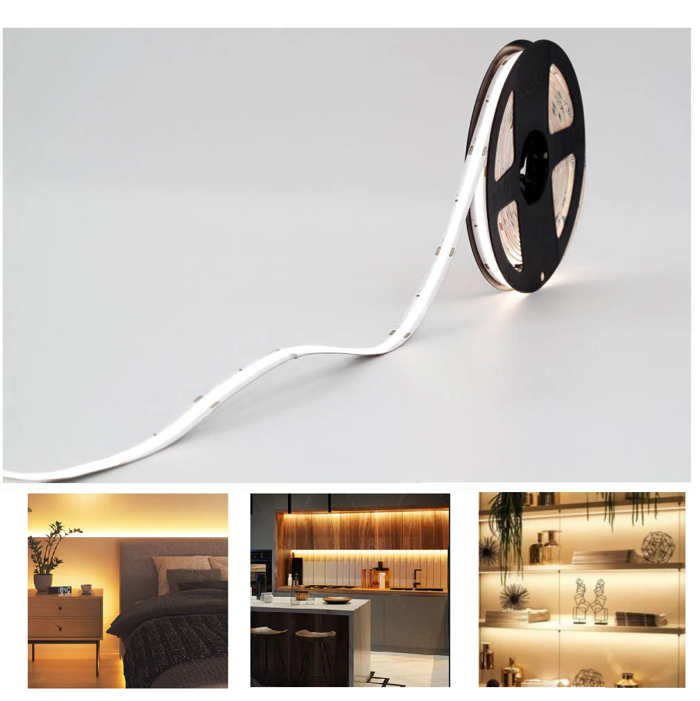 New IP65 -20 Metres Reel 8W 4000K Cool White LED Nano COB Strip Super Length Up to 20 Metres Continuous Run Strip - Image 3