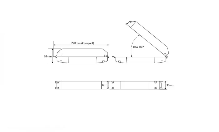 Compact 3-Hours Universal Emergency Battery Pack: Maintained Emergency Lighting Conversion Module for Internal or Remote Self-contained Applications for Panel Lights - Image 2