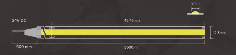 50 Metres Reel Long Run Continuous NEON COB IP67 24V 2700K / 3000K/ 4000k / 6000K Cool White Outdoor Top Bend Low Profile Diffuse/Opal Waterproof Sleeve Strip - Image 9