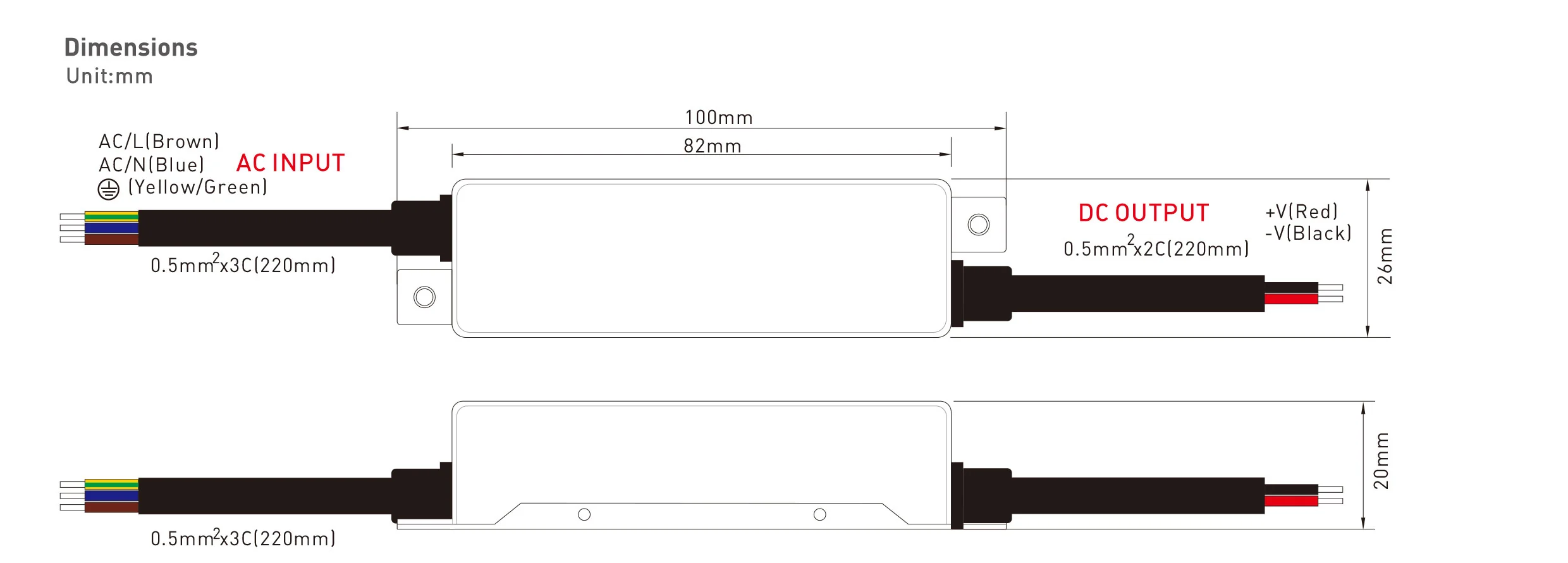 30W 24V Constant Voltage Super Slim Waterproof IP67 LED Strip Driver L80 x W26 x H20mm - Image 4