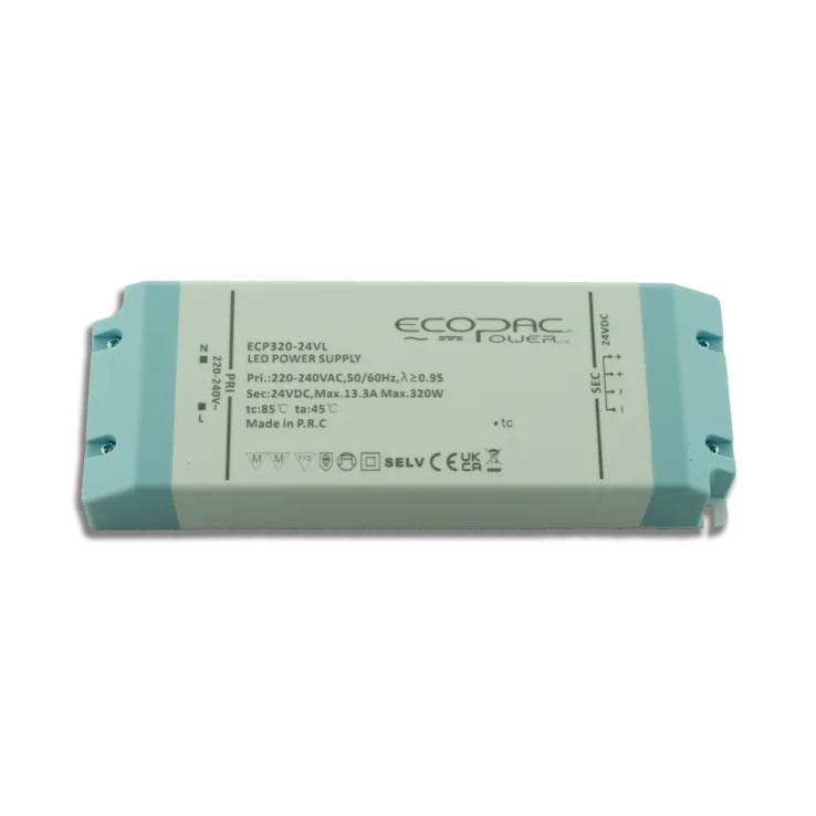 320w 24v Non-Dimmable Constant Voltage Driver - Ideal for 24V LED Strips