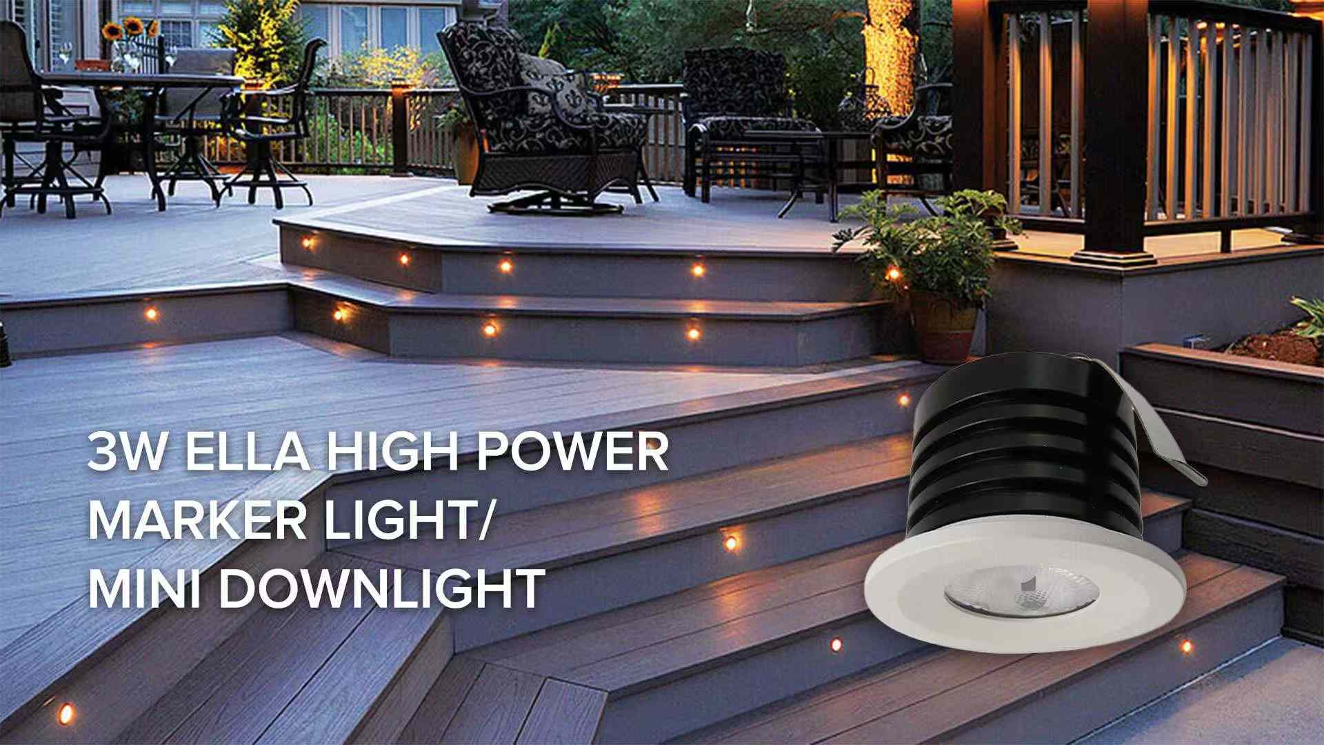 3W Ella LED Waterproof IP65 Marker Light, Step Light, Matt White Bezel (Non Dimmable Driver Included) - Image 3