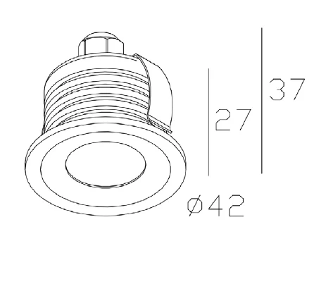 3W Ella Indirect Eyelid Bezel LED Waterproof IP65 Marker Light, Step Light (Non Dimmable Driver Included) - Image 2