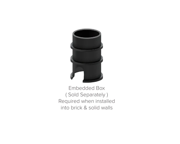 3W Mia Low Level Wash Recessed Step,Stair Light Black (Non Dimmable Driver Included) - Image 4