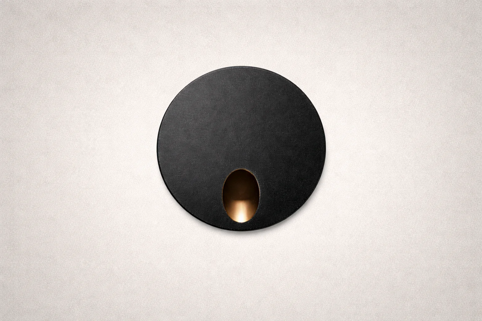 3W Mia Round Low Level Wash Recessed Step, Stair Light Black (Non Dimmable Driver Included)