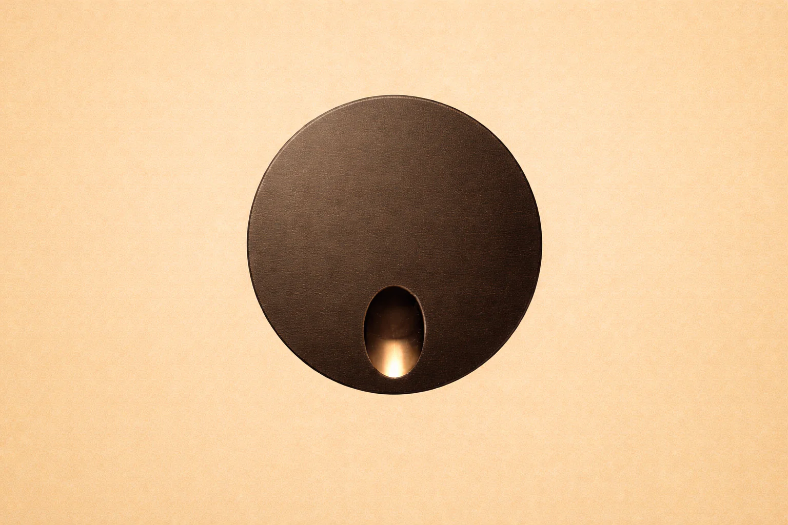 3W Mia Round Low Level Wash Recessed Step, Stair Light Dark Bronze (Non Dimmable Driver Included)