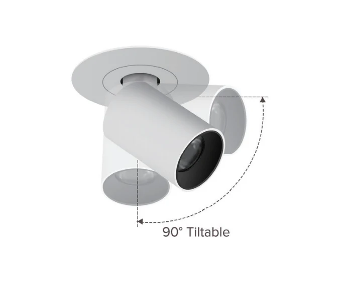5W Enzo Recessed LED Adjustable/ Rotatable/Tiltable Spotlights, Downlight (Matt White Finish, Non Dimmable Driver Included) - Image 5