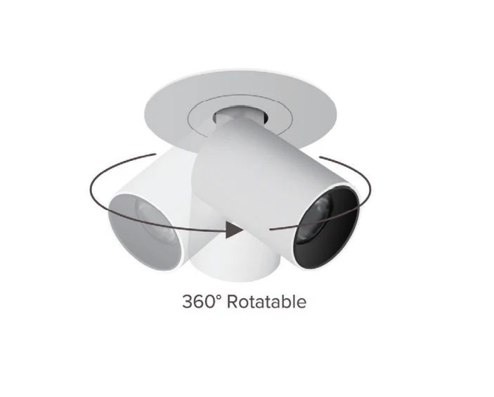 5W Enzo Recessed LED Adjustable/ Rotatable/Tiltable Spotlights, Downlight (Matt White Finish, Non Dimmable Driver Included) - Image 6