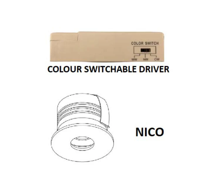 5W Nico Mini Baffle, Anti-glare Downlight IP44 White 3000K/4000K/6000K CCT Colour Changing (Non Dimmable Driver Included) - Image 5
