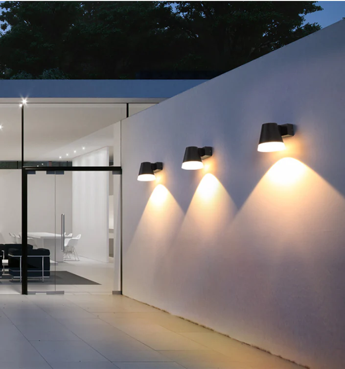 5W LED Interior/ Exterior Decorative Wall Light IP65 Anthracite Grey Die-casting Aluminum with 1.5 Meters Pre-Wired cable - Image 3