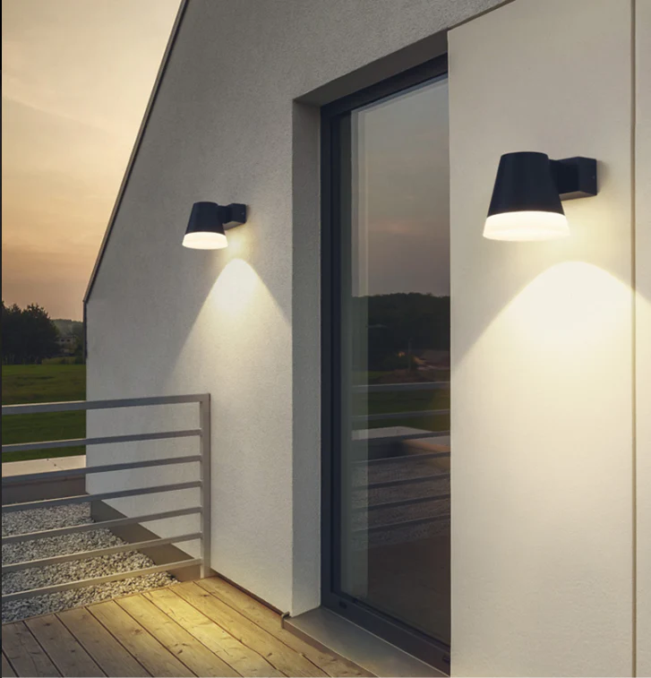 5W LED Interior/ Exterior Decorative Wall Light IP65 Anthracite Grey Die-casting Aluminum with 1.5 Meters Pre-Wired cable - Image 4