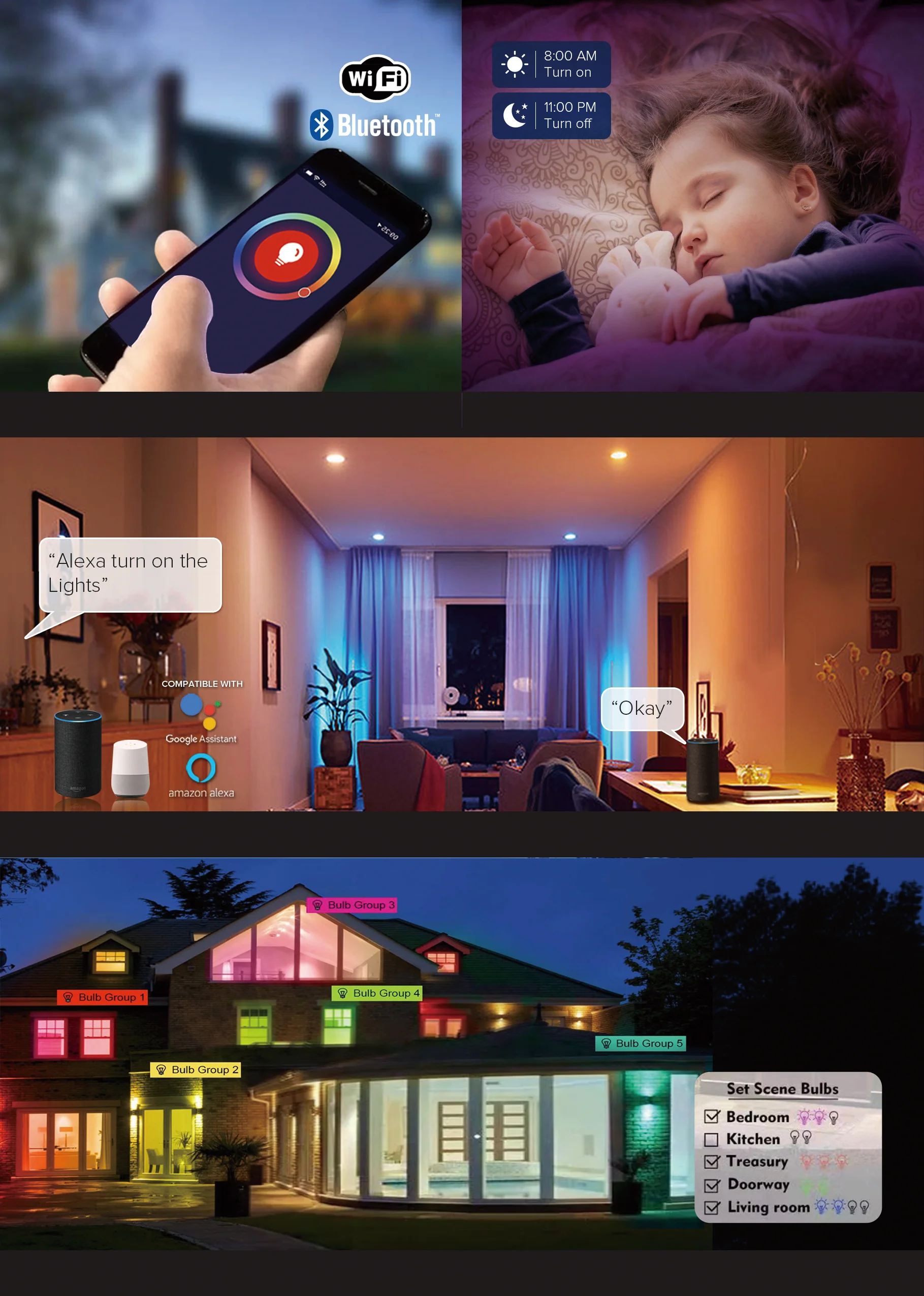 4.8W Smart WIFI GU10 Lamp - Image 5