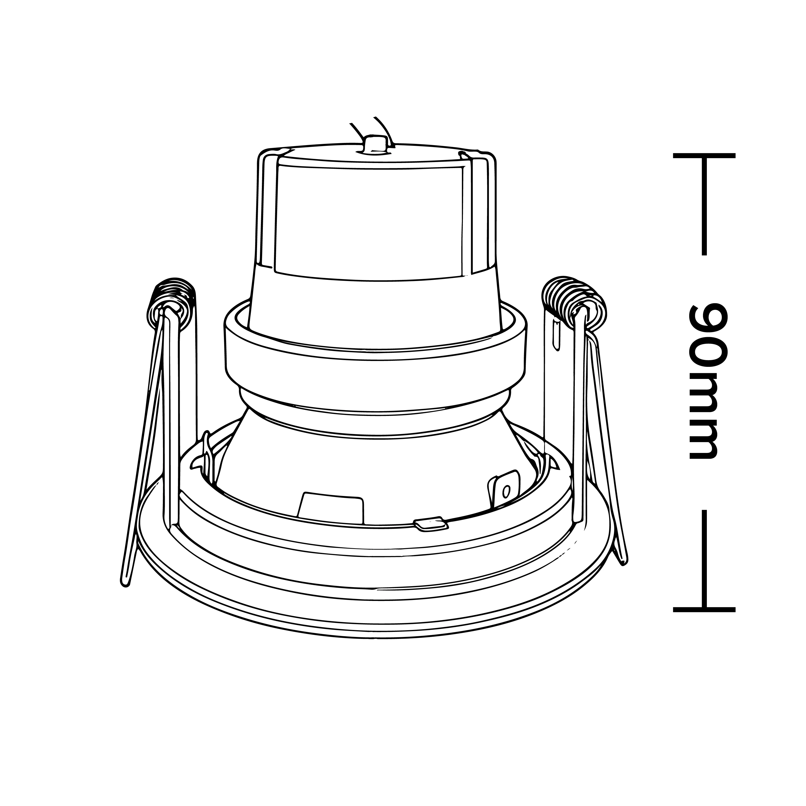 Banbury Slim Trim Low Glare Fire Rated IP65 Fixed Downlight, Includes GU10 Socket and Push fit Junction Box - Image 10