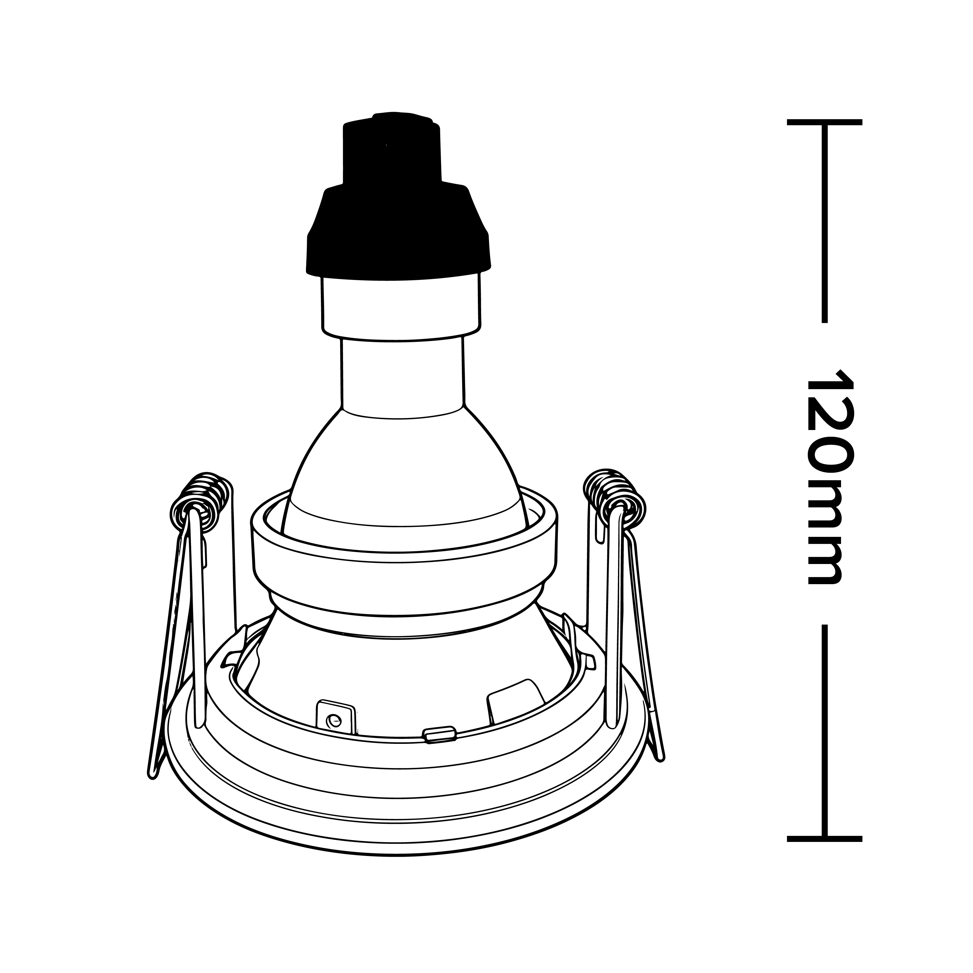 Banbury Slim Trim Low Glare Fire Rated IP65 Fixed Downlight, Includes GU10 Socket and Push fit Junction Box - Image 11