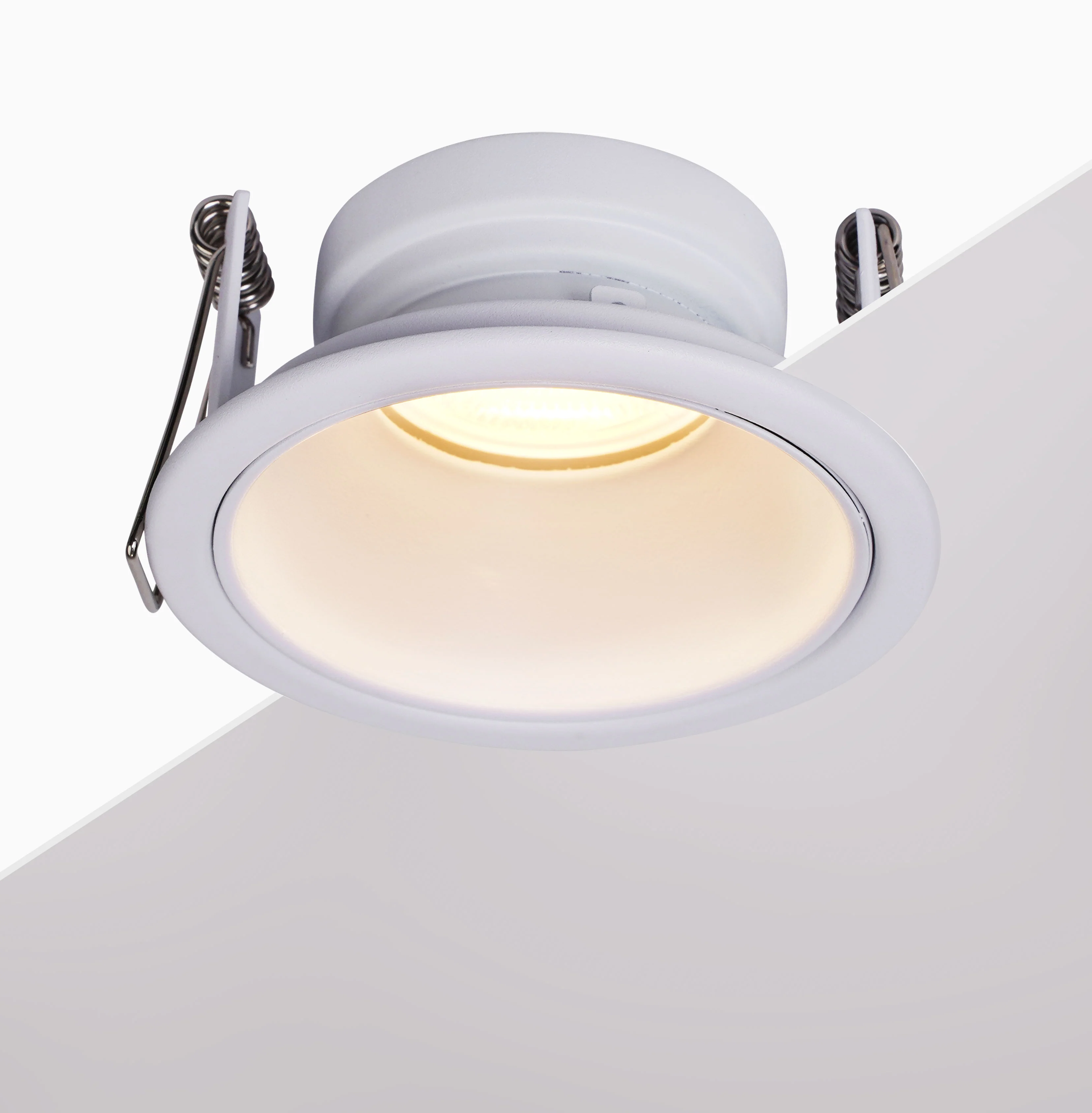 Banbury Slim Trim Low Glare Fire Rated IP65 Fixed Downlight, Includes GU10 Socket and Push fit Junction Box - Image 2