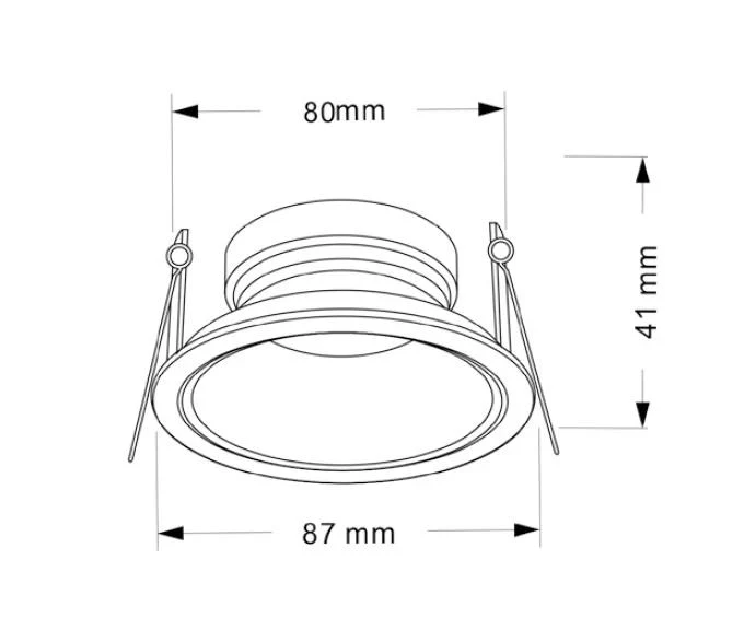 Banbury Slim Trim Low Glare Fire Rated IP65 Fixed Downlight, Includes GU10 Socket and Push fit Junction Box - Image 9
