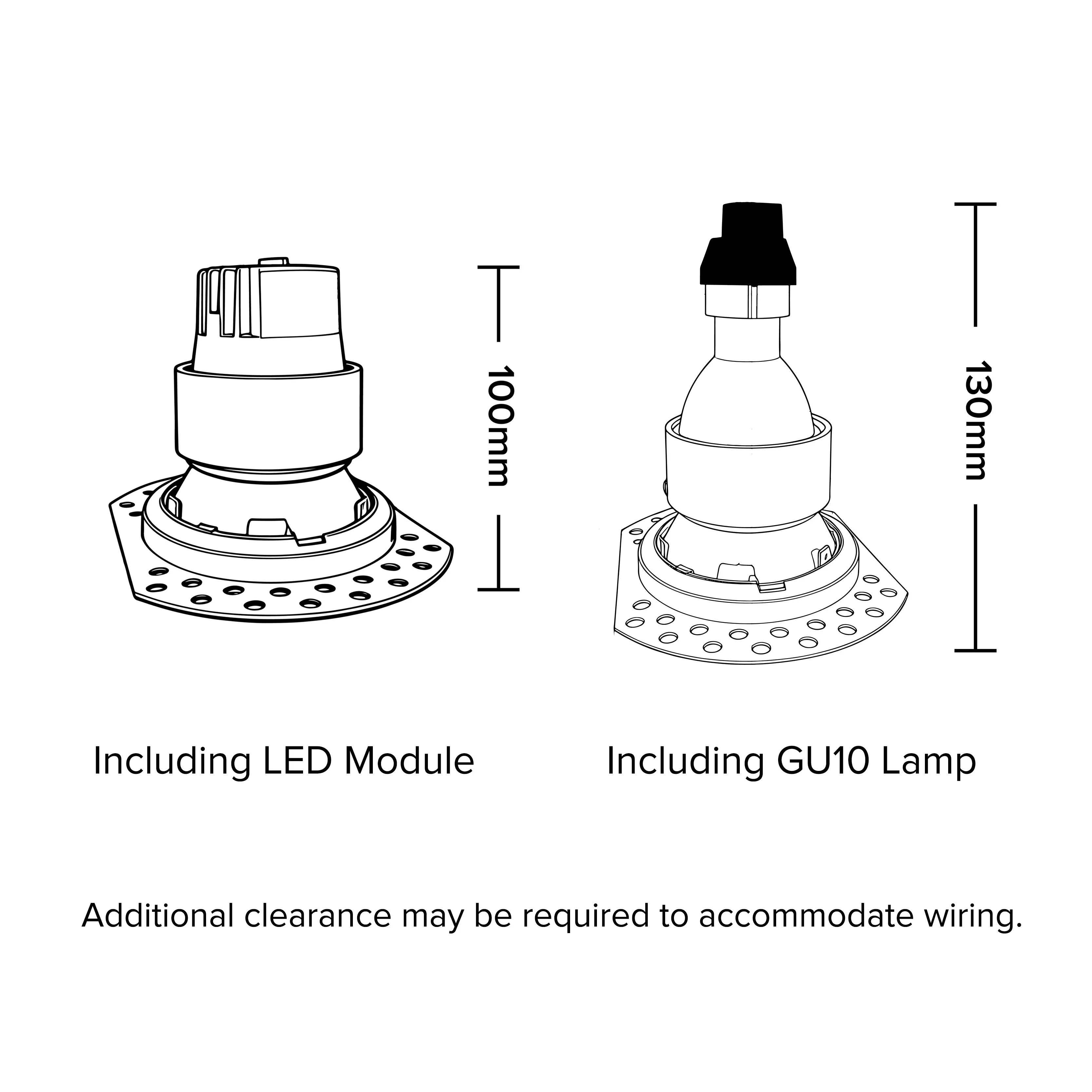 Banbury Trimless Plaster-In Fire Rated IP65 Fixed Downlight, Includes GU10 Socket & Junction Box - Image 7