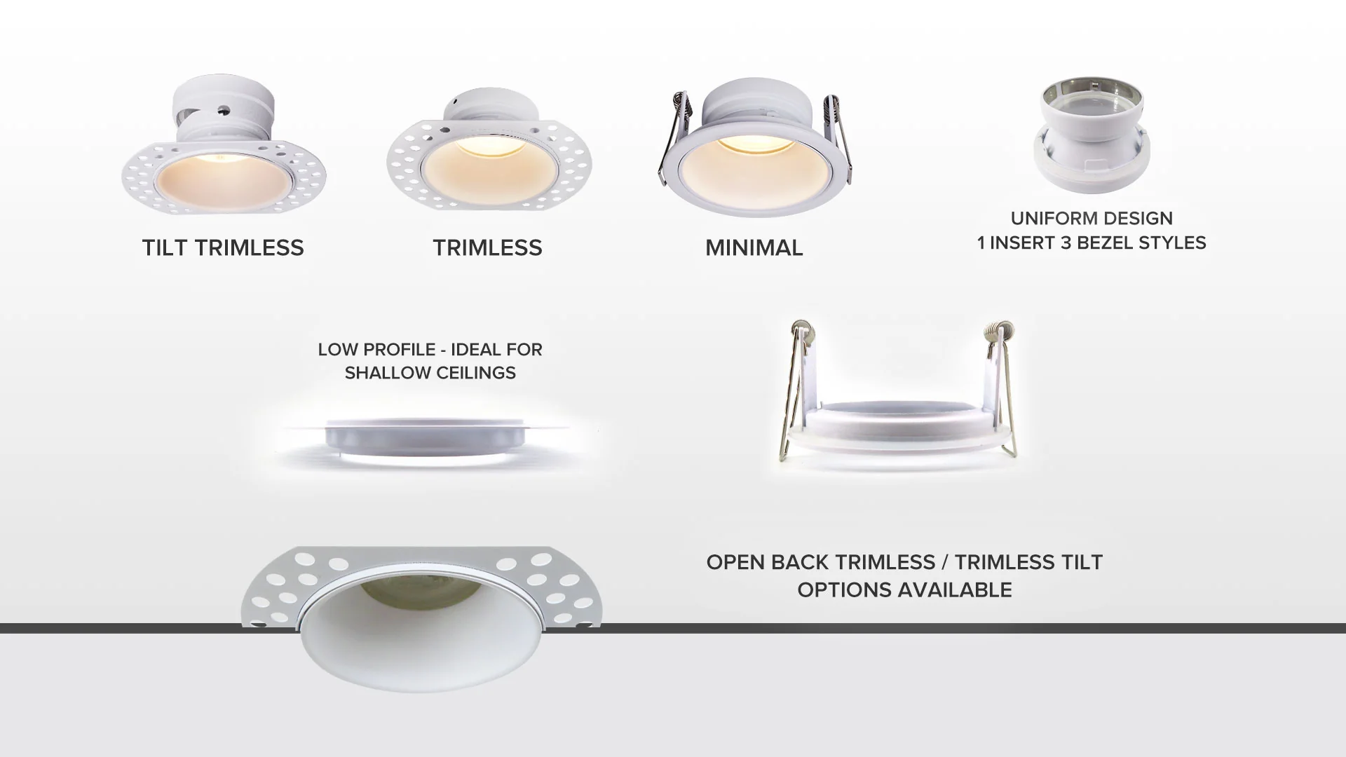 Banbury Slim Trim Low Glare Fire Rated IP65 Fixed Downlight, Includes GU10 Socket and Push fit Junction Box - Image 7