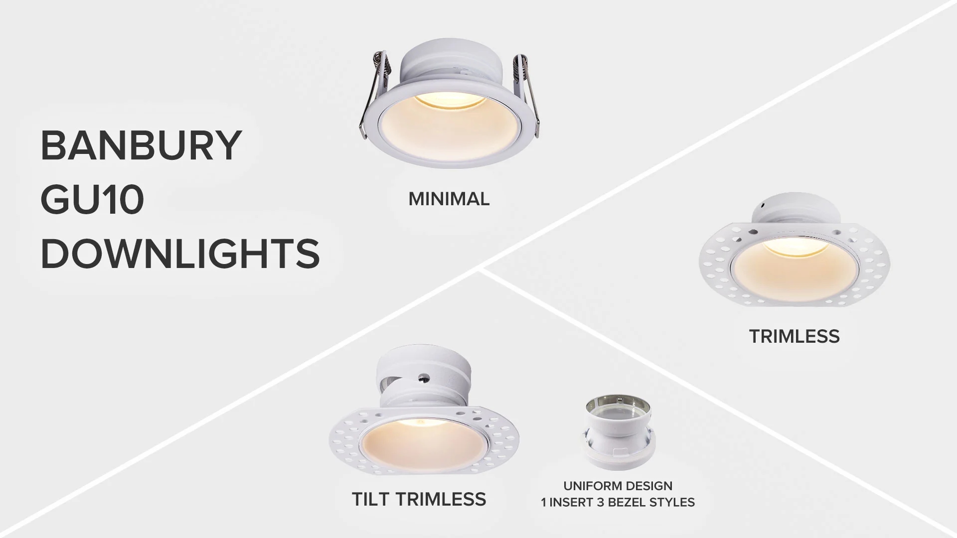 Banbury Slim Trim Low Glare Fire Rated IP65 Fixed Downlight, Includes GU10 Socket and Push fit Junction Box - Image 6