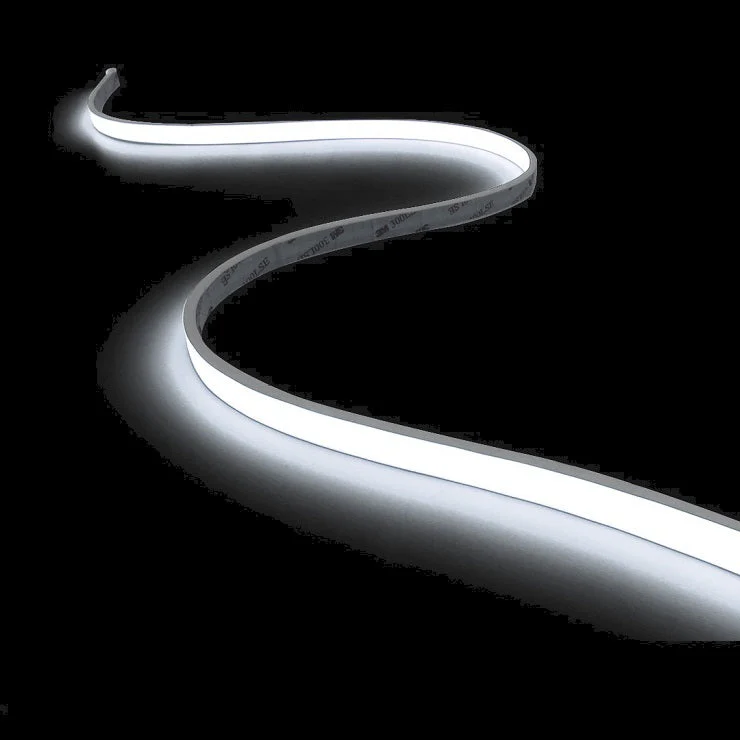 Bespoke Cut IP67 IC NEON COB 3000K Warm White / 4000K Cool White Outdoor Top Bend Low Profile Diffuse/Opal Waterproof Sleeve Strip, 24V Constant Voltage - Image 3