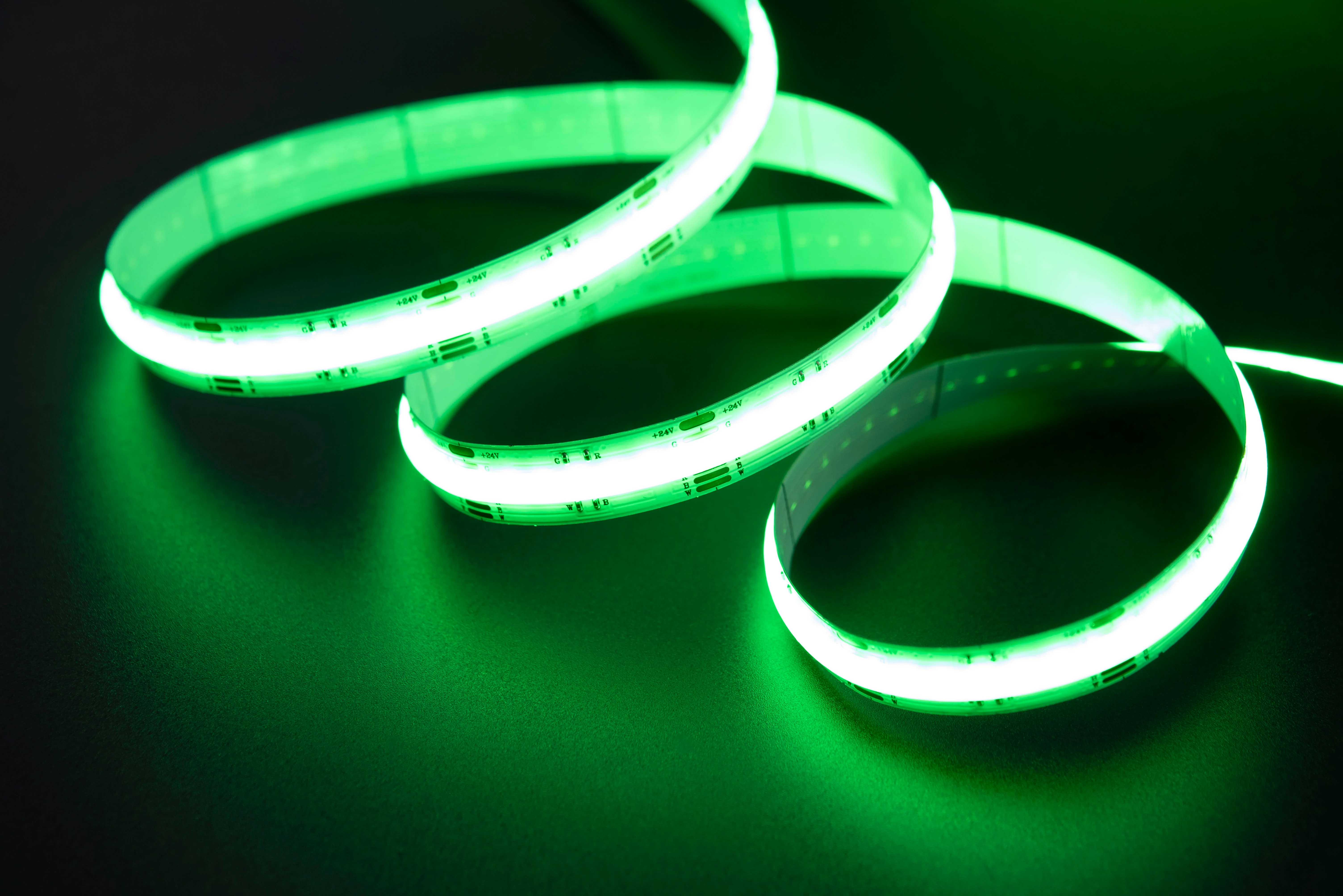 14W RGBW (2700K / 6500K) LED Color COB Seamless Strip 5 Metre COB Dotless IP44 2 Metre Cables - Image 4