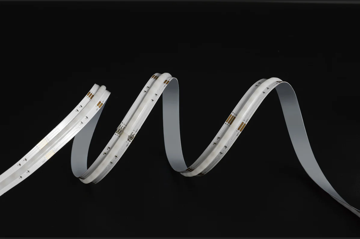 14W RGBW (2700K / 6500K) LED Color COB Seamless Strip 5 Metre COB Dotless IP44 2 Metre Cables - Image 7