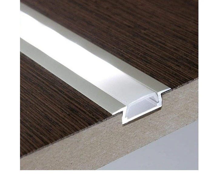 2 Meters LED Deep Recessed Aluminum Profile with Frosted Diffuser and Accessories for LED Strip Lighting - Image 5