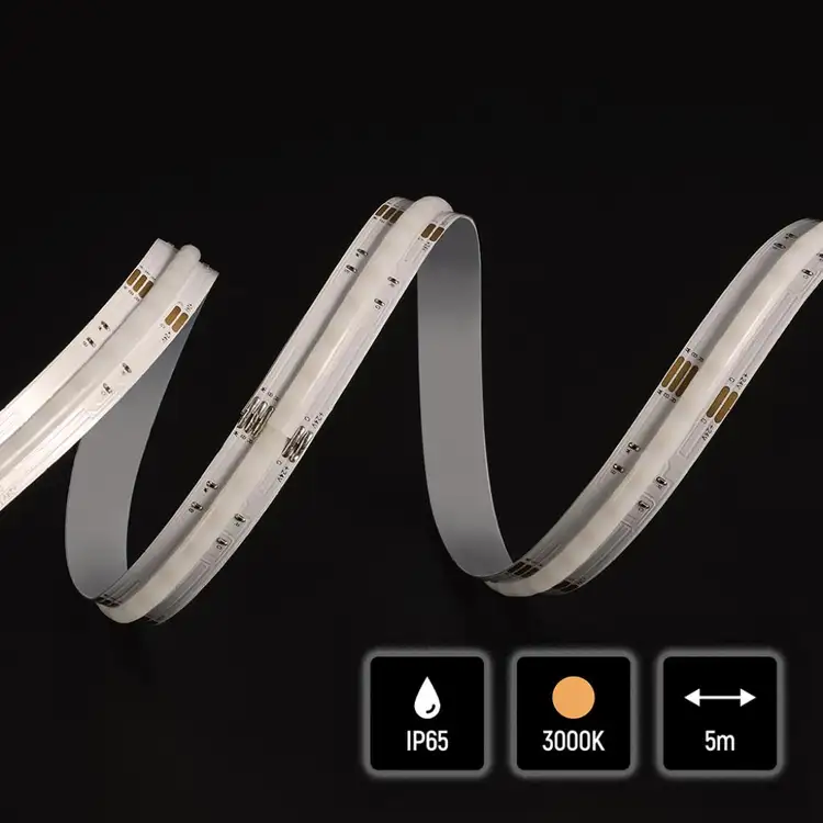 DOTLESS COB 5 or 10 Meters LED Strip IP65 14W 24V RGBW (Warm White)