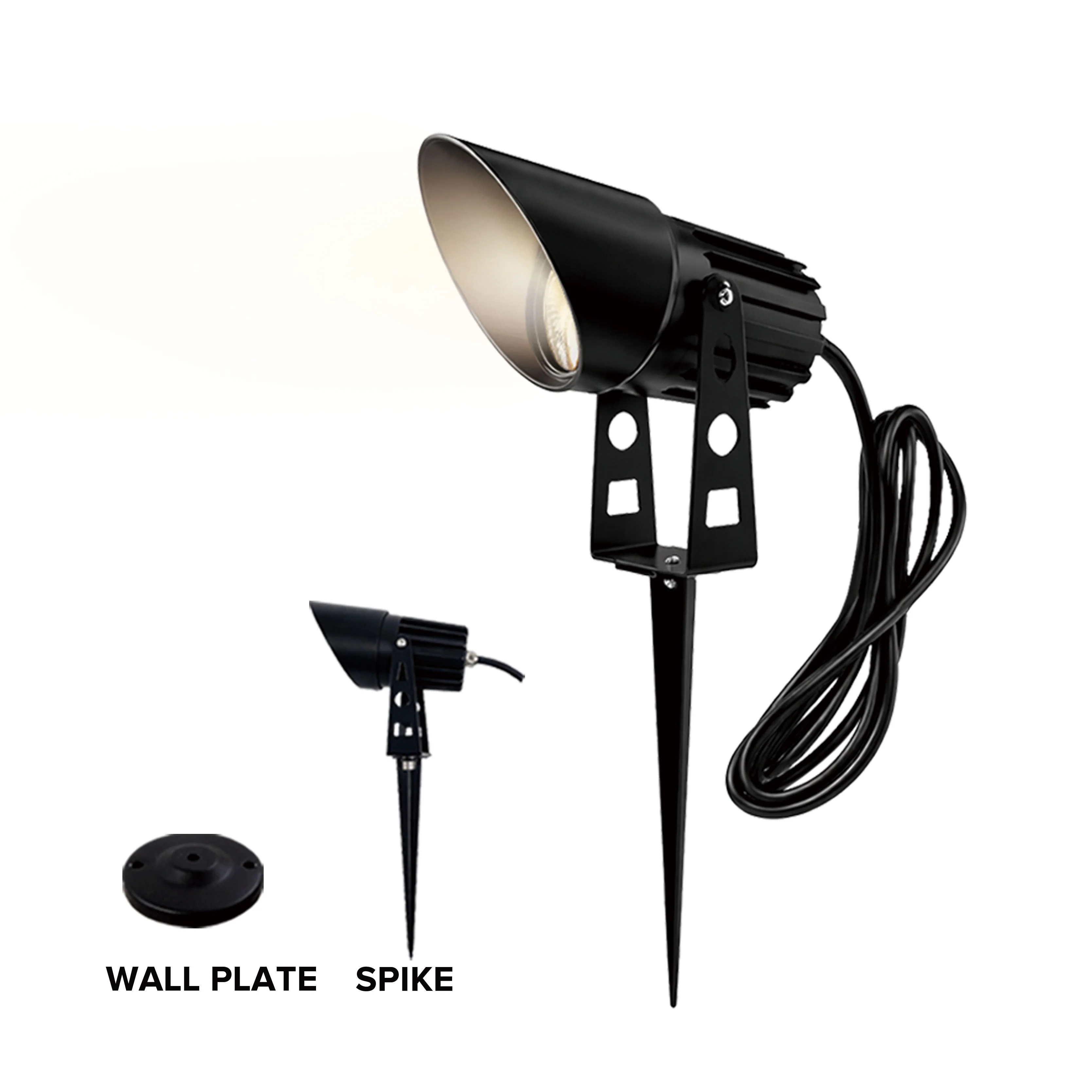 5W LED Garden Spike Light IP65 – CREE Outdoor Uplight with Spike & Wall Bracket, 3000K / 4000K, 2m Cable - Image 3