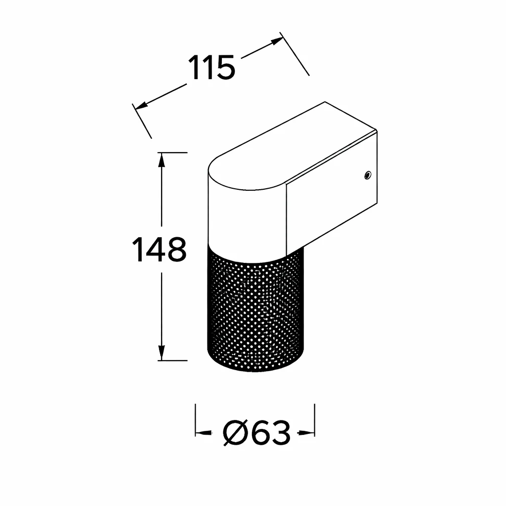 KNURLED Dark Bronze GU10 DOWN IP44 Indoor/Outdoor Wall Light, Directional Wall-Mounted, Corrosion-Resistant Die-Cast Aluminium - Image 4
